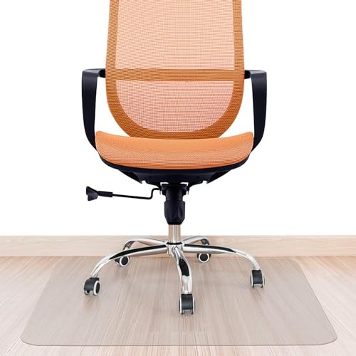 Clear Chair mat for Hardwood Floor 36 x 55 inches Transparent Floor Mats Wood/Tile Protection Mat for Office & Home (36" X 55" Rectangle)