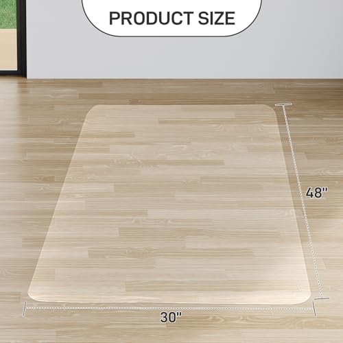 Winado Office Chair Mat, 30 x 48 in Non-Slip Hard Floor Mat for Desk Chair - size: 30" x 48" for Hardfloor