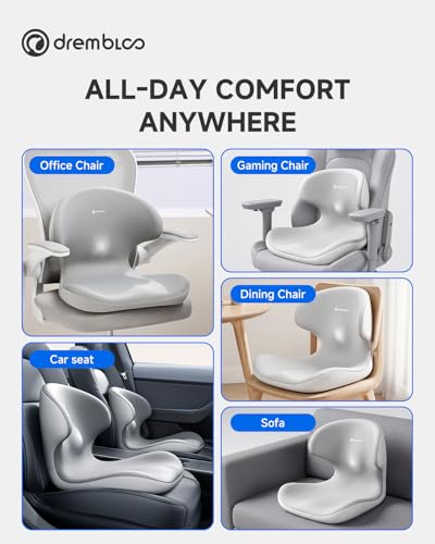 Seat Cushion for Office Chair, Ergonomic Seat Cushions for Long Sitting - size: Large