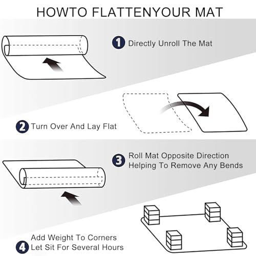 Office Chair Mats for Hardwood Floor PVC Clear Chair Mat 22" 24" 28" 30" 32" 34" 36" 38" 40" 42" 44" 46" 48" 50" 52" 54" 60" Width 0.06" Thick Easy Rolling Desk Chair Mat for Bedroom(16X96 in) - size: 16X96 in