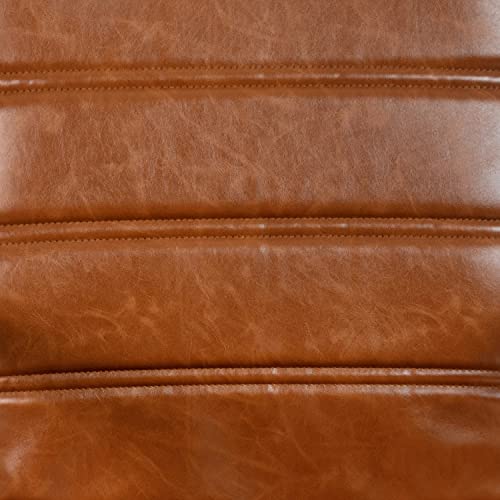 Flash Furniture Mid-Back LeatherSoft Executive Office Chair, Brown/Black - color: Brown/Black Frame
