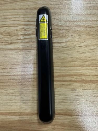 USB Rechargeable RF 2.4 GHz Green Light Presentation Remote, Powerpoint Clicker Wireless Presenter Presentation Clicker Slide Advancer for Mac/Keynote/PC/PPT