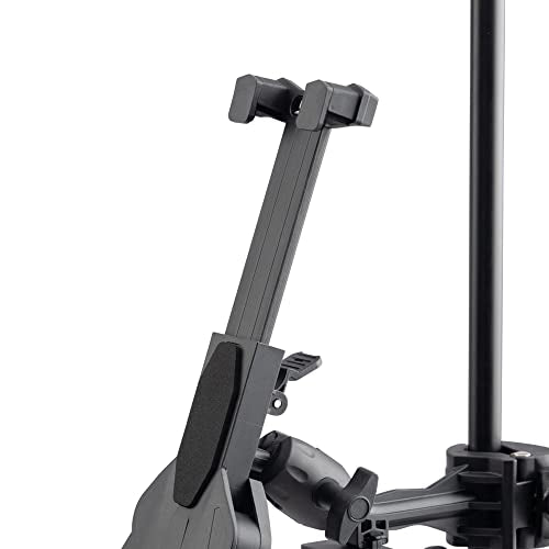 OnStage TCM1500 Tablet/Smartphone Holder (Setup for Tablets, Computers, E-Readers, Smartphones, and Phablets, Clamp Mount, Nonslip Padding, Adjustable Angle and Rotation, External Battery Holder) - style: Tablet/Smart Phone Holder