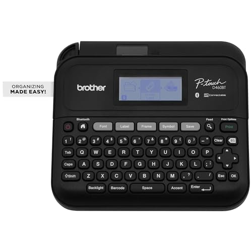 Brother P-Touch PT-D460BT Business Expert Connected Label Maker | Connect and Create via Bluetooth® on TZe Label Tapes up to ~3/4 inch, White - style: PTD460BT Bluetooth