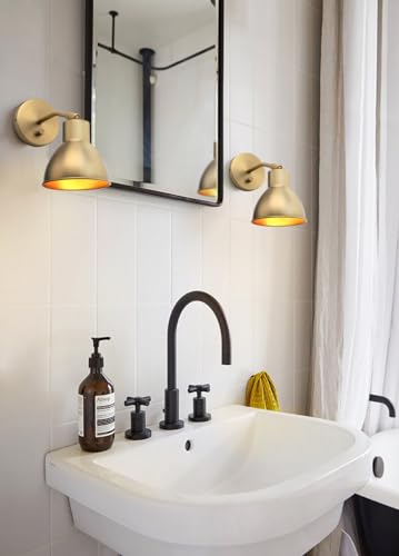 Yosoan Set of 2 Antique Vanity Reading Wall Sconce with On Off Switch - color: Antique