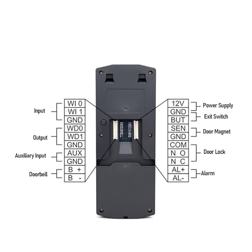Time Clocks for Employees Small Business, Clock in System, Time Card Device, Anti Tamper Biometric Attendance, USB Report, High Capacity for Offices Factories Schools