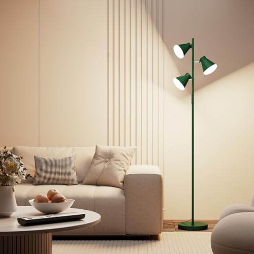 SIBRILLE 36W LED Tree Floor Lamp with Remote for Living Room Bedroom - color: Green