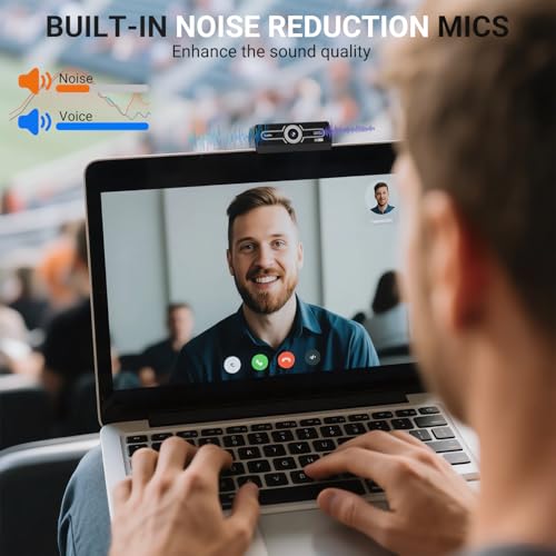 2K Webcam with Microphone, 1440P QHD Web Cam for Desktop Computer, Plug and Play USB Computer Camera for Laptop/PC, Streaming Web Camera with Auto Light Correction for Zoom/Teams/Skype, Mac/Windows - style: K1-2K