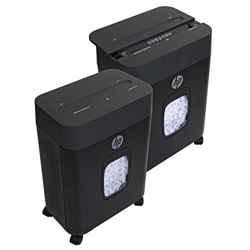 HP - Micro Cut Paper Shredder, 8-Sheet with Slide Top for Home Office - size: 8 Sheet