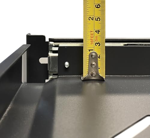 Electriduct 1U Keyboard Tray - Fully Extendable Universal 19" Rack Mount Sliding Shelf for Network Equipment Server Cabinet Enclosure with 3-Rail System and Mounting Hardware - 10.8" Deep