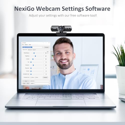 NexiGo HelloCam, 1080P Webcam with Windows Hello, True Privacy, Automatic Electronic Shutter, Computer Camera, Microphone, Facial Enhancement, HD USB Web Cam - style: Webcam with Windows Hello
