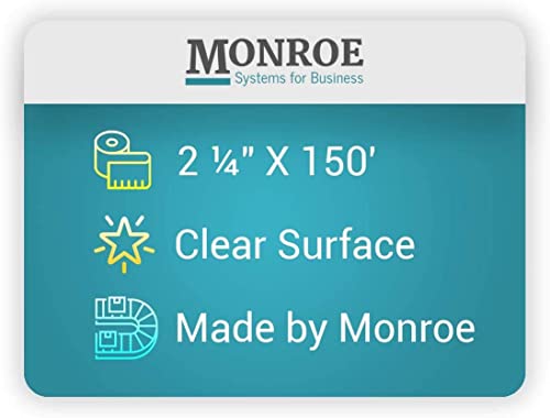 (96) Top of the Line Monroe Systems for Business Single-Ply Bond Paper Rolls, 20lb. - size: 96 Rolls