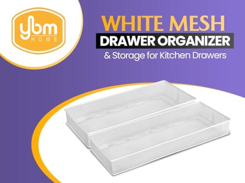 YBM HOME Silver Mesh Drawer Cabinet and or Shelf Organizer Bins, School Supply Holder Office Desktop Organizer Basket (1, 3x9x2 Inch) - size: 3x9x2 Inch