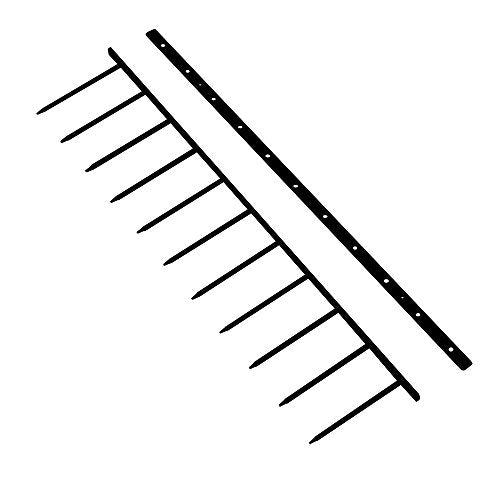 11-Inch x 2-Inch Velobind Binding Spines - VBH1102 - Durable - 11 Pins Per 11-Inch Long Spine - Pre-Sized to Fit Letter-Sized Paper - Compatible with Velobind Binding Machines - 100 per Box - color: Black