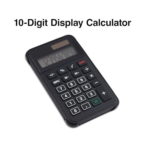 Staples 10-Digit Battery & Solar Basic Pocket Calculator, Black - size: 1 Pack, style: 10-Digit