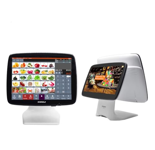 (Ship from USA) Touch POS System with 3 1/8'' Receipt Printer Scanner Point of Sale Software Cash Register for Retail Stores