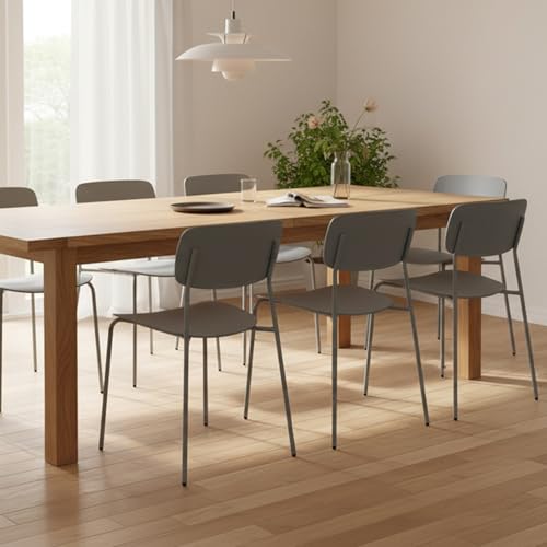 Sidanli Stacking Chairs Set of 4, Office Guest Chairs with Metal Legs, Stacking Office Chairs for Conference Reception Church Lobby, Capacity 300lbs, Gray - color: Grey