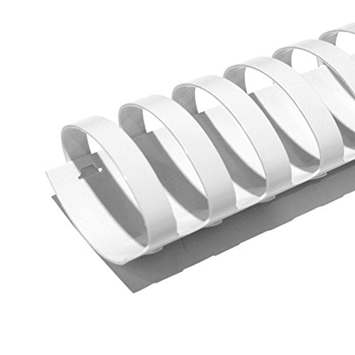 50mm (2 in.) Comb Binding Spines | 11 in. Length for Letter Size or Smaller Projects | Standard 19-Ring Rectangular Holes | White | 425 Sheet Binding Capacity | 50 Pack