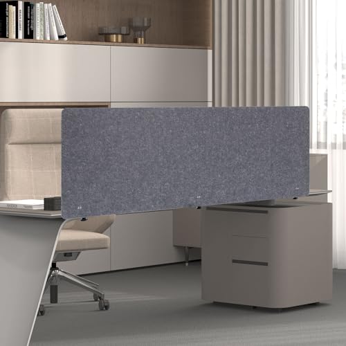 60 x 24 inch Privacy Panel, Sound Absorbing Cubicle Desk Divider, Office Acoustic Partition