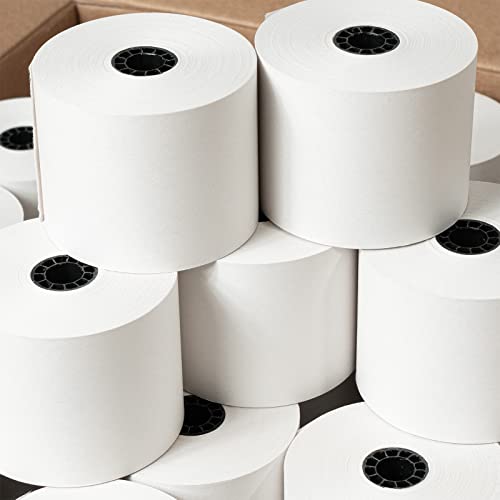 (2 Rolls) 2 1/4 x 150 ft, White, adding machine tape Paper Rolls, Premium One Ply Cash Register/Adding Machine/Calculator Roll Printing Calculator 10 key adding machine tape for El-1750 1801 P23