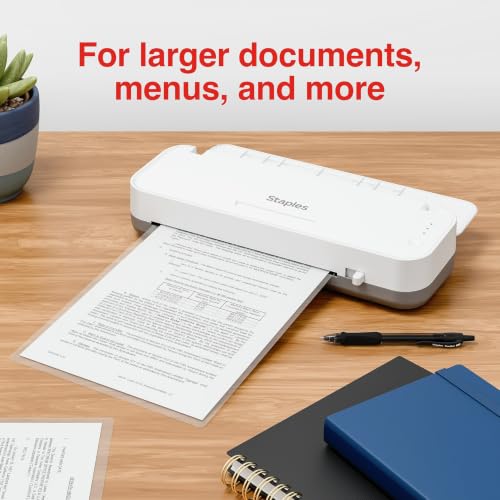 Staples Thermal Laminating Pouches, Legal Size, 3 Mil, 50-Pk, ST63665 - style: Legal Size