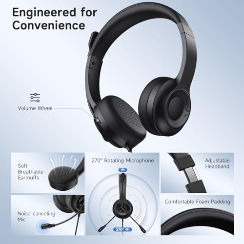 AOC USB Headset with Microphone for PC