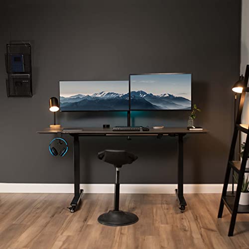 VIVO Full Motion Dual Monitor Desk Mount Clamp Stand VESA, Double Center Arm Joint, Holds 2 Screens up to 34 inches, STAND-V102D