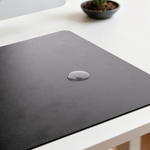 Jotsome Leather Desk Pad Mat, 17" x 12", Black - color: Black, size: 17" x 12"