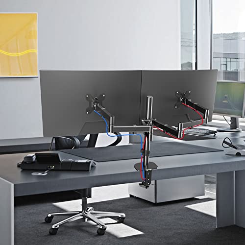Pholiten Dual Long Monitor Stand Desk Mount for 13-32" Screen - style: dual arm