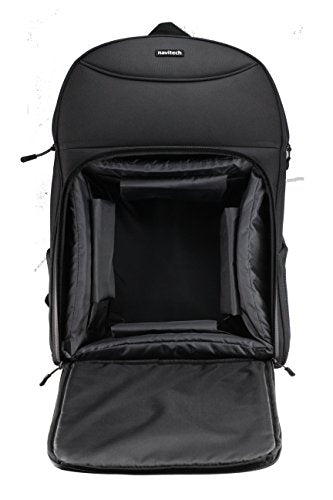 Navitech Black + Blue Portable Mobile Scanner Carry Case/Rucksack Backpack Compatible with The HP ScanJet Pro 2500 f1