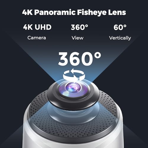 COOLPO Camera 360, Smart Video Conference Room Camera and Microphone, Pana