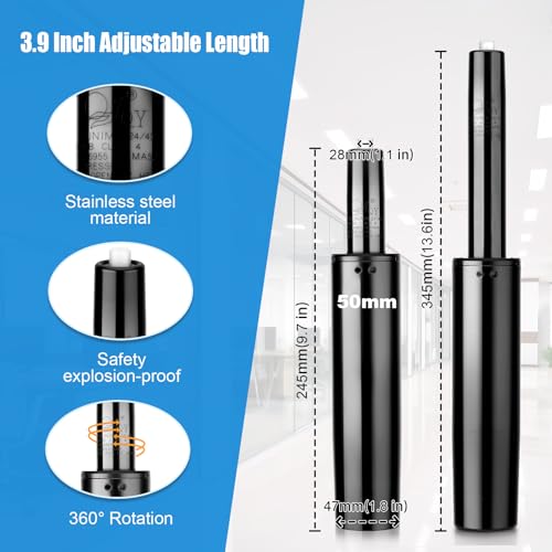 Office Chair Cylinder Replacement (3.9" Stroke) - size: 3.9" Stroke