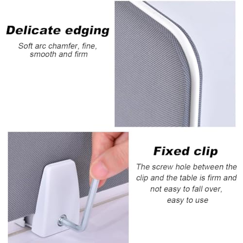 Desk Freestanding Partition, Portable Work Partition Panel, Desktop Office Home Privacy Partition, Privacy Screen and Office Panel Extender, Suitable for Schools, Offices,Al120cm - color: Al120cm