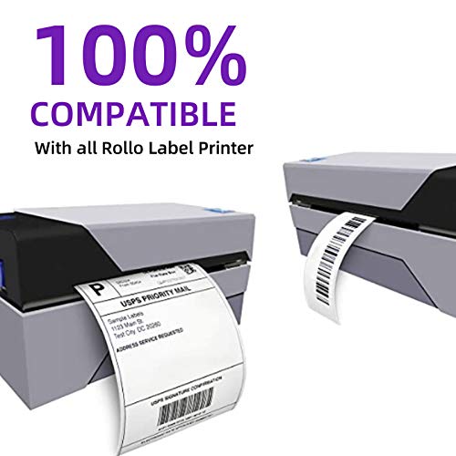 AveneMark 12 Rolls 3” X 2” Direct Thermal Labels for Barcodes, Address Labels Perforated & Compatible with Rollo & Zebra Desktop Label Printers (700/Roll) - size: 3"x 2"(12 Rolls-8400 Labels)