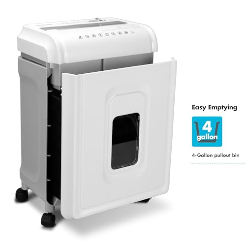 Aurora Anti-Jam 12-Sheet Cross-Cut Paper/CD and Credit Card Shredder with 4 Gallon Pullout Basket/Security Level P-4 - style: 12-Sheet Cross-Cut