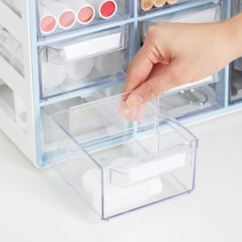 Blue Ginkgo 16-Drawer Cabinet Dividers, 16-Pack - color: Clear, size: 16 Drawer