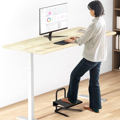 Height Adjustable Under Desk Foot Rest with Soft Grip Handle