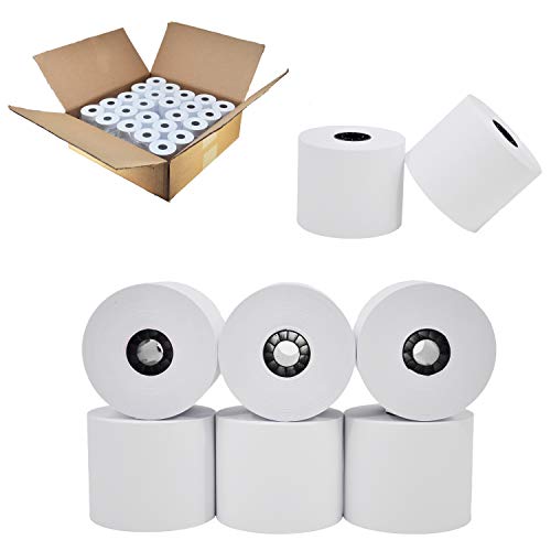 2 1/4 in x 150 ft Calculator Paper Rolls (500 Rolls – 55 GSM) 2.25" x 150' Adding Machine Tape 1-Ply Bond Receipt Paper for El-1750 1801 P23 XE A155 A152 A150 A130 ERC 340 380 322 ER 250 220