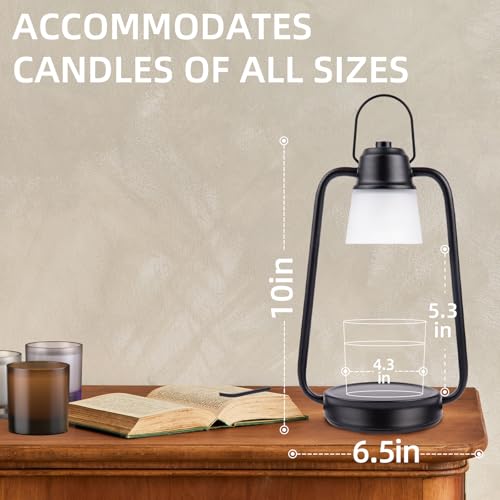 Candle Warmer Lamp with Timer Dimmer - Birthday Gifts for Women Men - color: Black Classic