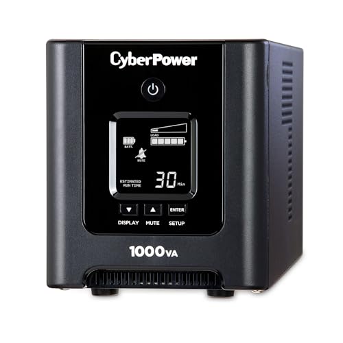 CyberPower OR1000PFCLCD PFC Sinewave UPS Battery Backup and Surge Protector - size: 1000VA