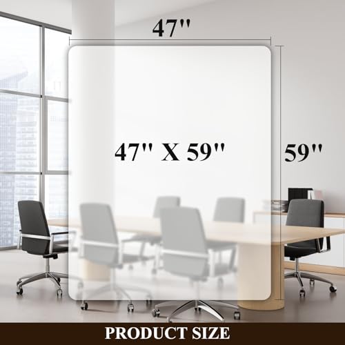 Large Office Chair Mat for Hard Floors - 59''x47'',Heavy Duty Clear Wood/Tile Floor Protector PVC Transparent by SHAREWIN - color: Clear for Hard Floor, size: 47"x59" Rectangle