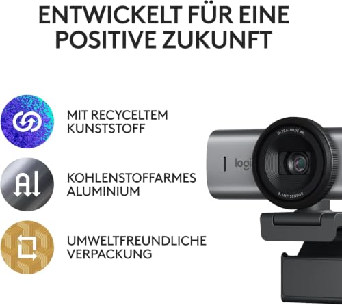 LOGITECH MX BRIO Ultra HD 4K Webcam - Black