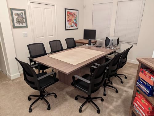 CLATINA Ergonomic Rolling Mesh Desk Chair with Executive Lumbar Support and Adjustable Swivel Design for Home Office Computer Black 6 Pack - size: 6 Pack