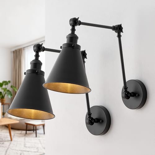 JONATHAN Y Rover 1-Light Wall Sconce 7", Black, Set of 2 - color: Black, size: Set of 2
