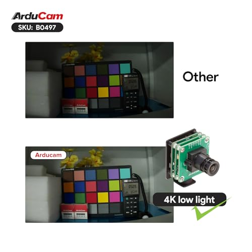Arducam USB 3.0 Camera, 8.3MP 90fps@720p High-Speed USB Camera Module, 4K IMX678 Low Light Webcam with 100°D Wide Angle M12 Lens for Windows, Linux