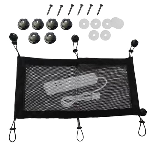 Under Desk Cord Organizer Space-Saving Large Capacity Adjustable Versatile