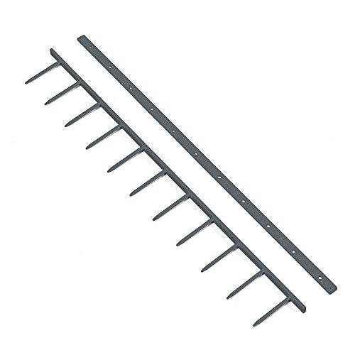 11-Inch Long x 1-Inch Wide Velobind Binding Spines - VBH1101-11 Pins Per Spine - Compatible with Velobind Binding Machines - 100 per Box - color: Dark Gray