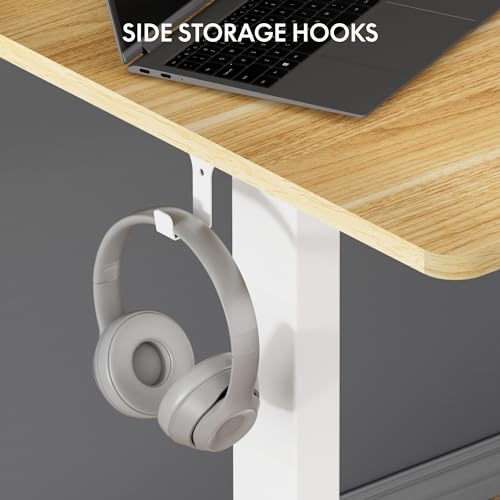 FLEXISPOT 63x24 Inch Electric Standing Desk, Maple - color: Maple, size: 63"x24"