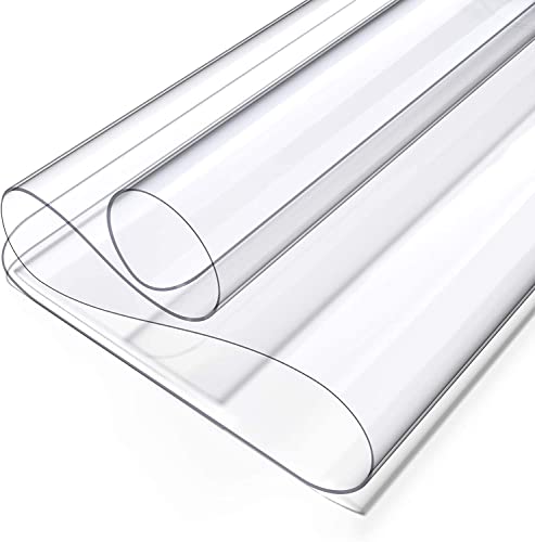 Oterri Clear Writing Desk Pad, 13’’x16” Heat Resistant Waterproof PVC Round Edge Durable Desk Protect Mat, Anti-Static Writing Mat Table Protector - size: 13"x16"