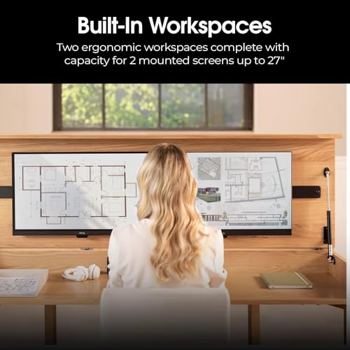 Transformer Table to Desk, Natural | Simple Modern, Home Office Desk with Storage, Folding Desk into Dining Table, Multiuse Dining Table and Gaming Desk - color: Natural